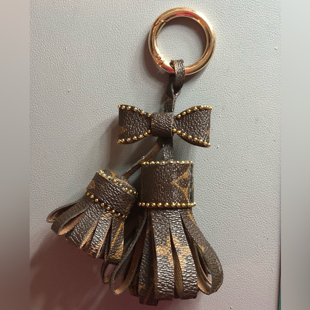 Brown Tassel Keychain